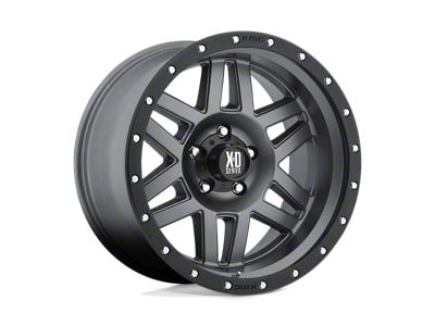 XD Machete Matte Gray with Black Ring Wheel; 18x9 (20-24 Jeep Gladiator JT)