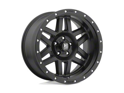 XD Machete Satin Black with Reinforcing Ring Wheel; 20x10; -24mm Offset (20-24 Jeep Gladiator JT)