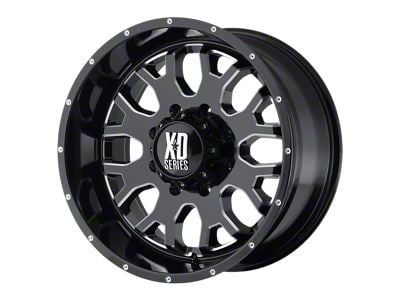 XD Menace Gloss Black with Milled Accents Wheel; 17x9; 0mm Offset (20-24 Jeep Gladiator JT)