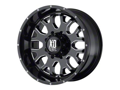 XD Menace Gloss Black with Milled Accents Wheel; 20x9; 18mm Offset (20-24 Jeep Gladiator JT)