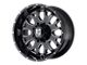 XD Menace Gloss Black with Milled Accents Wheel; 20x9 (20-24 Jeep Gladiator JT)