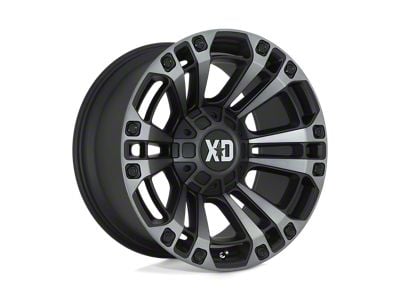 XD Monster 3 Satin Black with Gray Tint Wheel; 20x9; 0mm Offset (20-24 Jeep Gladiator JT)