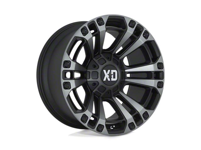 XD Monster 3 Satin Black with Gray Tint Wheel; 20x10 (20-24 Jeep Gladiator JT)