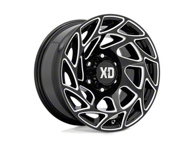 XD Onslaught Gloss Black Milled Wheel; 20x12 (20-24 Jeep Gladiator JT)