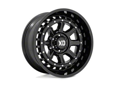 XD Outlander Gloss Black Wheel; 20x10 (20-24 Jeep Gladiator JT)