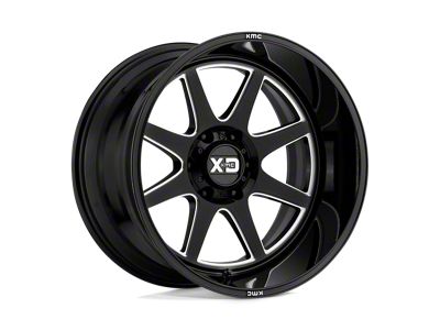 XD Pike Gloss Black Milled Wheel; 20x10 (20-24 Jeep Gladiator JT)