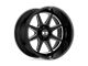 XD Pike Gloss Black Milled Wheel; 22x10; -18mm Offset (20-24 Jeep Gladiator JT)