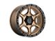 XD Portal Satin Bronze with Satin Black Lip Wheel; 17x9 (20-24 Jeep Gladiator JT)