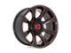 XD Reactor Gloss Black Milled with Red Tint Wheel; 20x10; -18mm Offset (20-24 Jeep Gladiator JT)