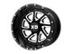 XD Recoil Satin Black Milled with Reversible Ring Wheel; 20x12; -44mm Offset (20-24 Jeep Gladiator JT)