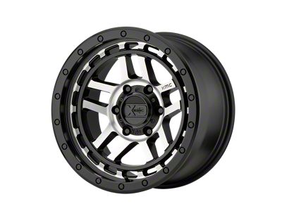 XD Recon Satin Black Machined Wheel; 18x8.5; 0mm Offset (20-24 Jeep Gladiator JT)