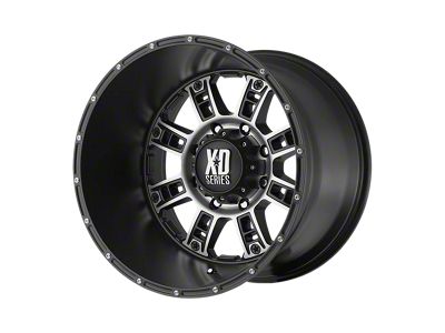 XD Riot Matte Black Machined Wheel; 20x9; 18mm Offset (20-24 Jeep Gladiator JT)