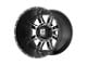 XD Riot Matte Black Machined Wheel; 20x9 (20-24 Jeep Gladiator JT)