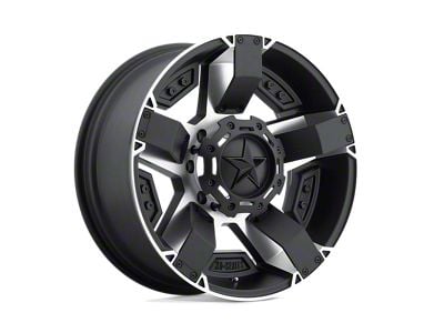 XD Rockstar II Matte Black Machined Wheel; 17x8; 35mm Offset (20-24 Jeep Gladiator JT)