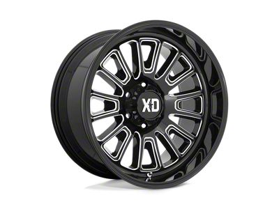 XD Rover Gloss Black Milled Wheel; 20x9 (20-24 Jeep Gladiator JT)