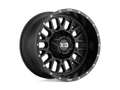 XD Snare Satin Black Wheel; 20x12; -44mm Offset (20-24 Jeep Gladiator JT)