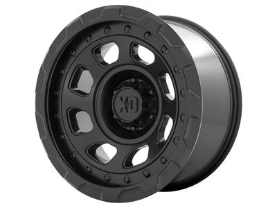 XD Storm Satin Black Wheel; 17x9; 0mm Offset (20-24 Jeep Gladiator JT)