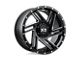 XD Swipe Satin Black Milled Wheel; 20x9 (20-24 Jeep Gladiator JT)