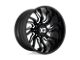 XD Tension Gloss Black Milled Wheel; 20x10; -18mm Offset (20-24 Jeep Gladiator JT)