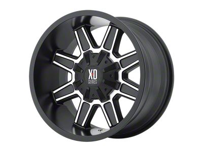 XD Trap Satin Black with Machined Face Wheel; 20x9 (20-24 Jeep Gladiator JT)