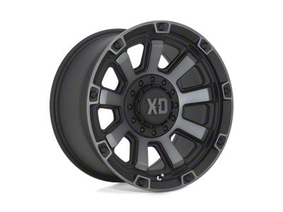 XD Gauntlet Satin Black with Gray Tint Wheel; 20x9; 0mm Offset (05-10 Jeep Grand Cherokee WK)