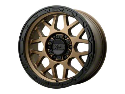 XD Grenade OR Matte Bronze with Matte Black Lip Wheel; 18x8.5; 0mm Offset (05-10 Jeep Grand Cherokee WK)