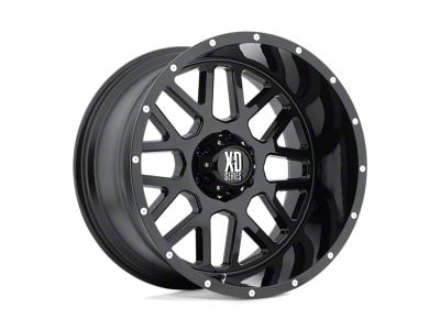 XD Grenade Satin Black Wheel; 18x9; -12mm Offset (22-24 Jeep Grand Cherokee WL)