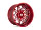 XD Gunner Candy Red Milled Wheel; 20x10; -18mm Offset (05-10 Jeep Grand Cherokee WK)