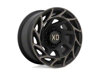 XD Onslaught Satin Black with Bronze Tint Wheel; 20x9; 0mm Offset (05-10 Jeep Grand Cherokee WK)