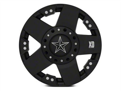 XD Rockstar Matte Black Wheel; 17x8; 10mm Offset (05-10 Jeep Grand Cherokee WK, Excluding SRT8)