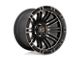 XD Double Deuce Satin Black with Dark Tint Wheel; 20x12; -44mm Offset (99-04 Jeep Grand Cherokee WJ)