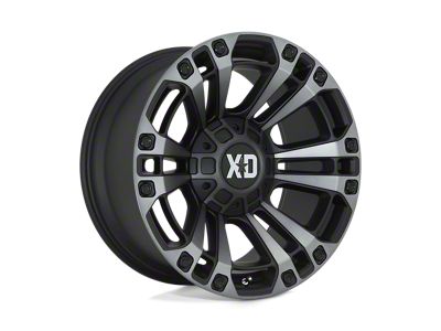 XD Monster 3 Satin Black with Gray Tint Wheel; 20x9; 0mm Offset (99-04 Jeep Grand Cherokee WJ)