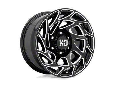 XD Onslaught Gloss Black Milled Wheel; 22x12; -44mm Offset (99-04 Jeep Grand Cherokee WJ)