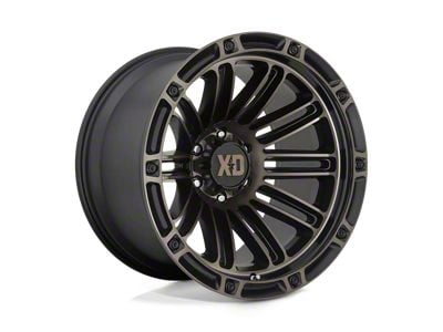 XD Double Deuce Satin Black with Dark Tint Wheel; 20x12; -44mm Offset (05-10 Jeep Grand Cherokee WK)