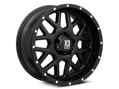 XD Grenade Satin Black Wheel; 18x9; -12mm Offset (05-10 Jeep Grand Cherokee WK)