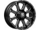 XD Buck 25 Gloss Black Milled Wheel; 20x9; 0mm Offset (11-21 Jeep Grand Cherokee WK2)