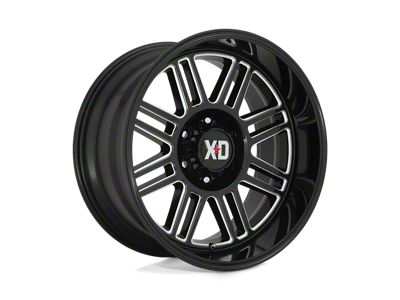 XD Cage Gloss Black Milled Wheel; 20x10; -18mm Offset (11-21 Jeep Grand Cherokee WK2)