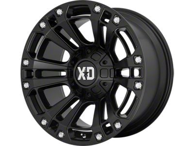 XD Monster 3 Satin Black Wheel; 20x10; -18mm Offset (11-21 Jeep Grand Cherokee WK2)