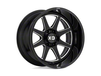 XD Pike Gloss Black Milled Wheel; 20x9; 0mm Offset (11-21 Jeep Grand Cherokee WK2)