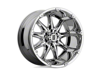 XD Badlands Chrome Wheel; 20x9; -12mm Offset (76-86 Jeep CJ7)