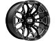 XD Boneyard Gloss Black Milled Wheel; 18x9 (18-24 Jeep Wrangler JL)