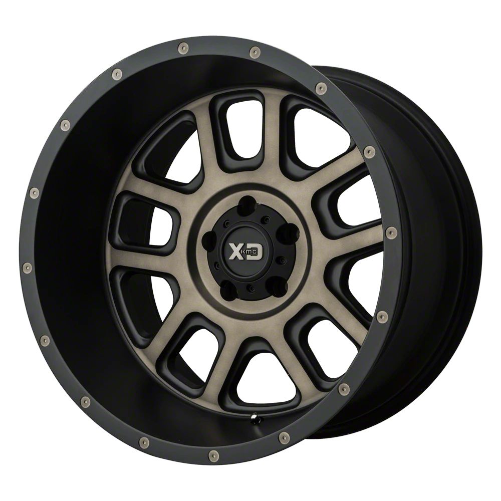 XD Jeep Wrangler Delta Matte Black with Dark Tint Clear Wheel; 20x9 ...