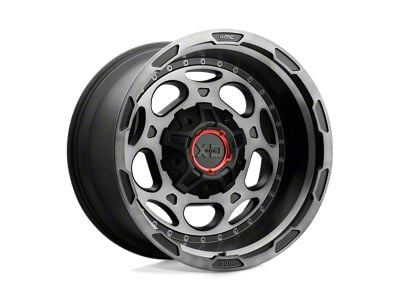 XD Demodog Satin Black Gray Tint Wheel; 20x10; -18mm Offset (76-86 Jeep CJ7)