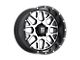 XD Grenade Satin Black Machined Face Wheel; 18x9 (18-24 Jeep Wrangler JL)