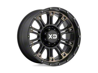 XD Hoss II Satin Black Machined Dark Tint Wheel; 20x10 (07-18 Jeep Wrangler JK)