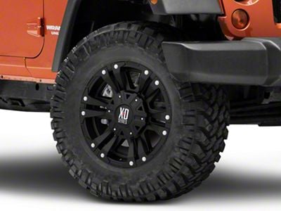 XD Monster II Satin Black Wheel; 18x9; 18mm Offset (07-18 Jeep Wrangler JK)