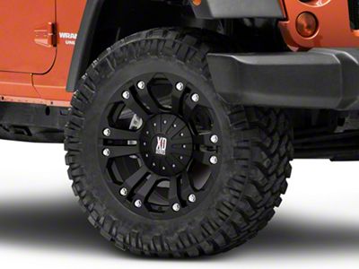 XD Monster Matte Black Wheel; 20x9; 18mm Offset (07-18 Jeep Wrangler JK)