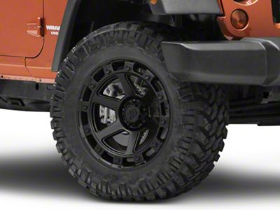 XD Raid Satin Black Wheel; 20x10; -18mm Offset (07-18 Jeep Wrangler JK)