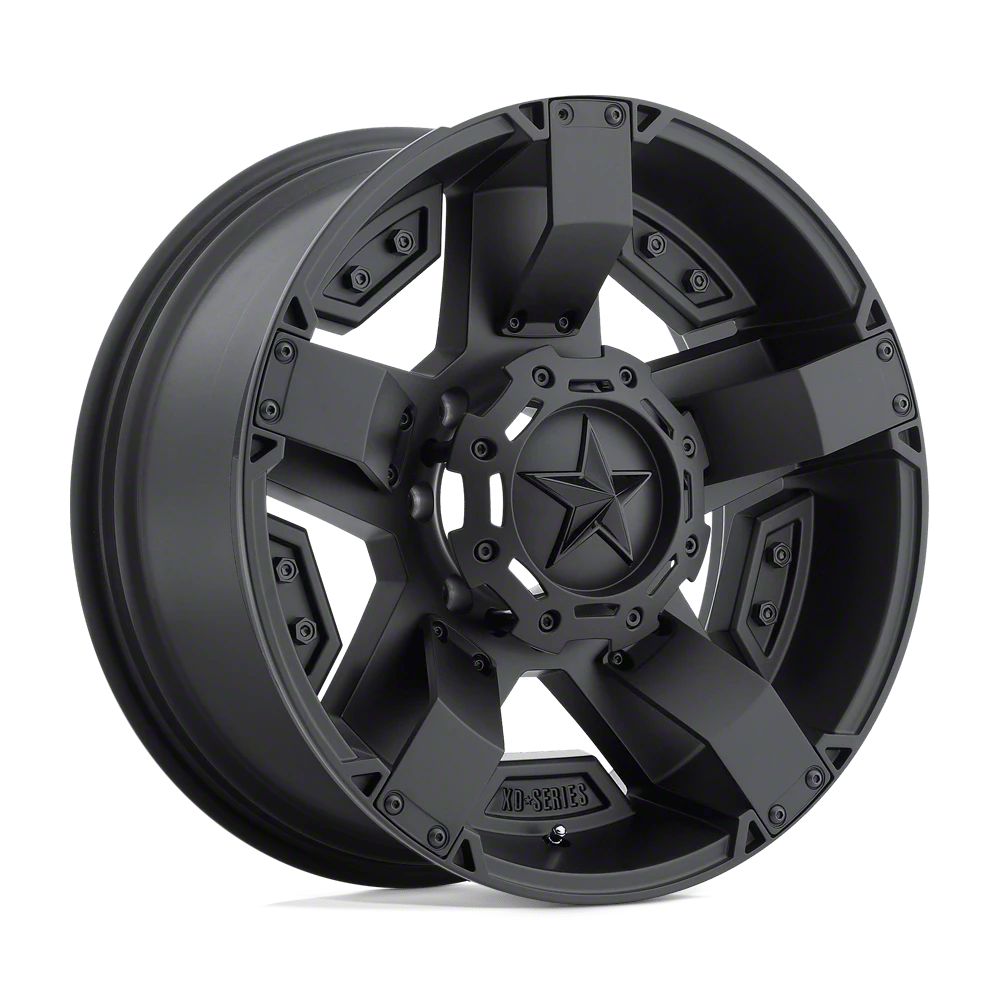 XD Jeep Wrangler Rockstar II Matte Black Wheel; 17x8; 10mm Offset ...