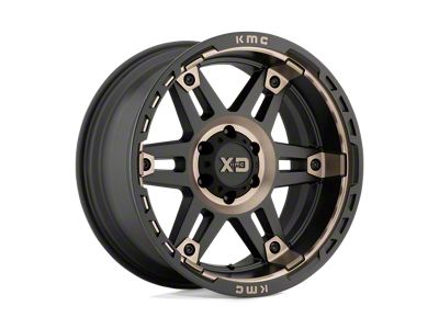 XD Spy II Satin Black Dark Tint Wheel; 17x9; -12mm Offset (07-18 Jeep Wrangler JK)